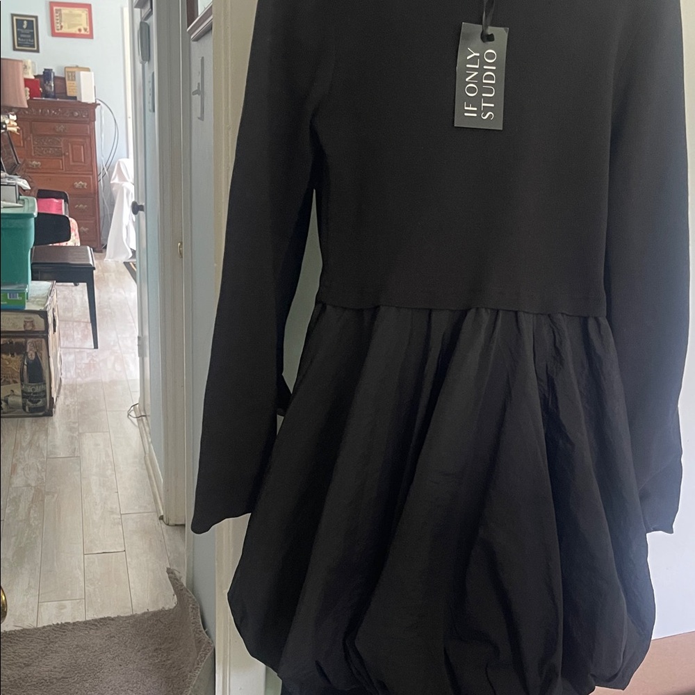 Only Black Long Sleeve Dress